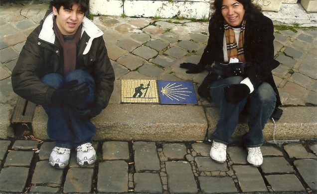 A concha e o cajado, marca para os peregrinos