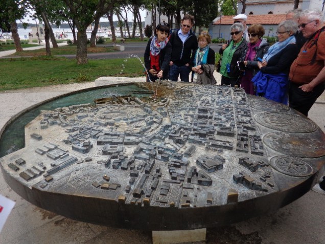 Maquete da cidade em miniatura.