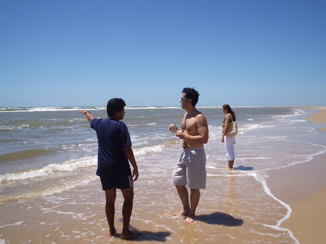 Oceano Atlântico, no litoral do Piauí.