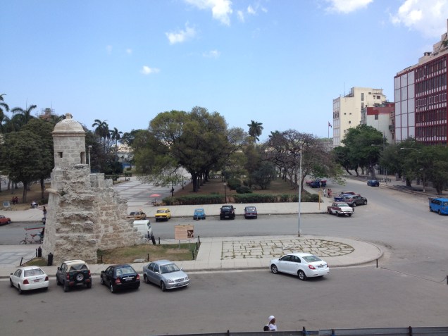 Vista da janela principal do museu da revolução.